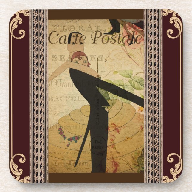 French Postcard Coaster (Front)