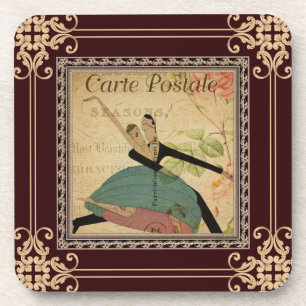 French Postcard Coaster