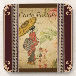 French Postcard Coaster