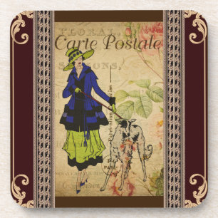 French Postcard Coaster