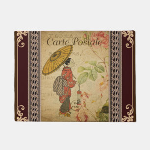 French Postcard Door Mat