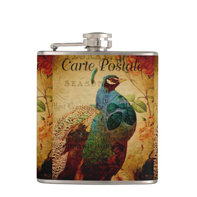 French Postcard Flask (Front)