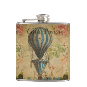 French Postcard Flask