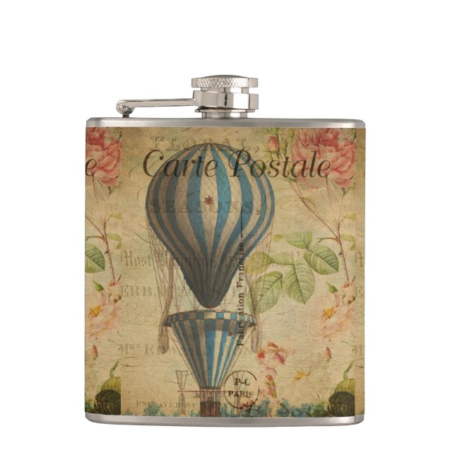 French Postcard Flask (Front)