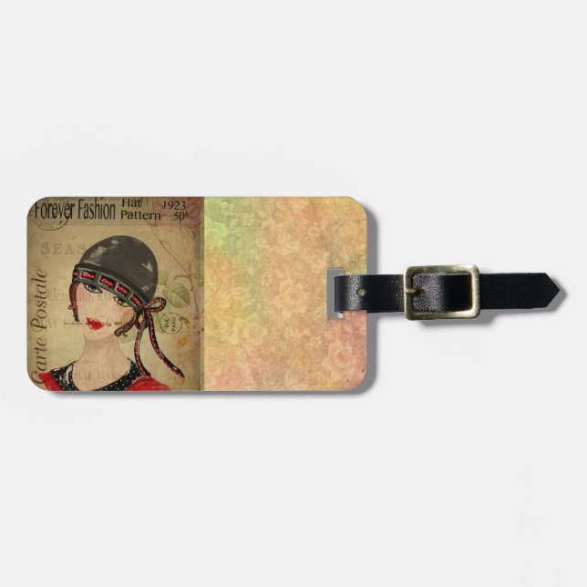French Postcard Luggage Tag (Front Horizontal)