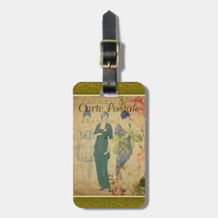 French Postcard Luggage Tag