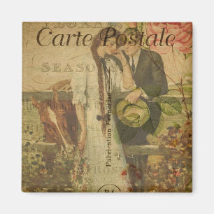 French Postcard Magnet