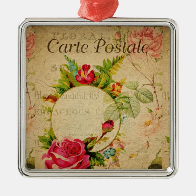 French Postcard Ornament (Front)