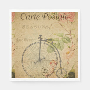 French Postcard Paper Napkin