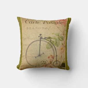 French Postcard Pillow