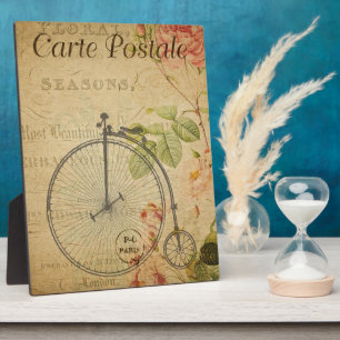 French Postcard Plaque