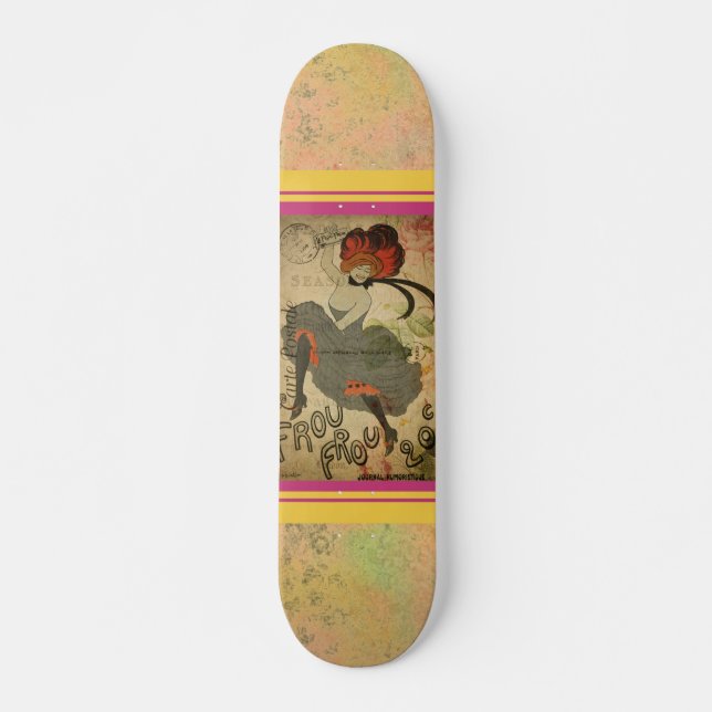 French Postcard Skateboard (Front)