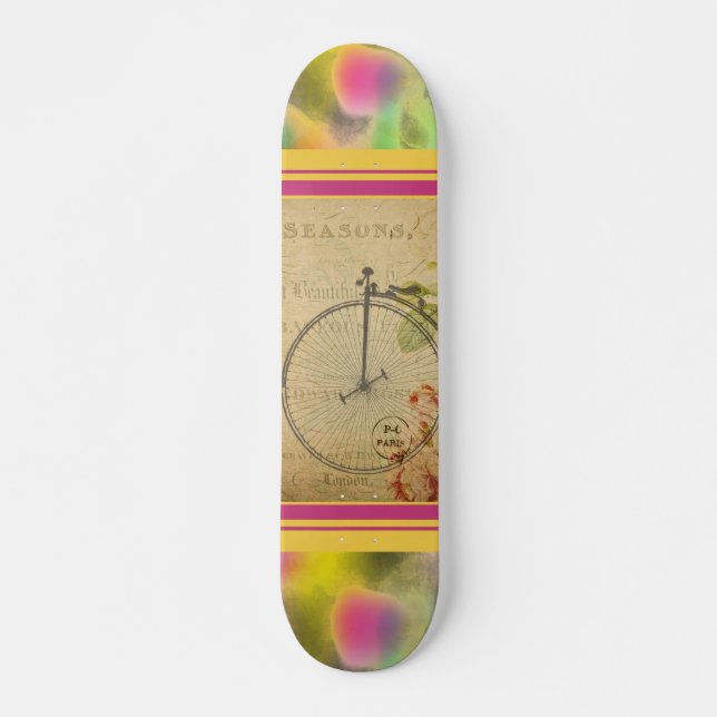 French Postcard Skateboard (Front)