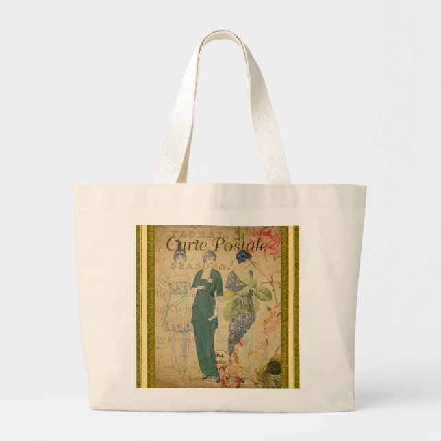 French Postcard Tote Bag (Front)