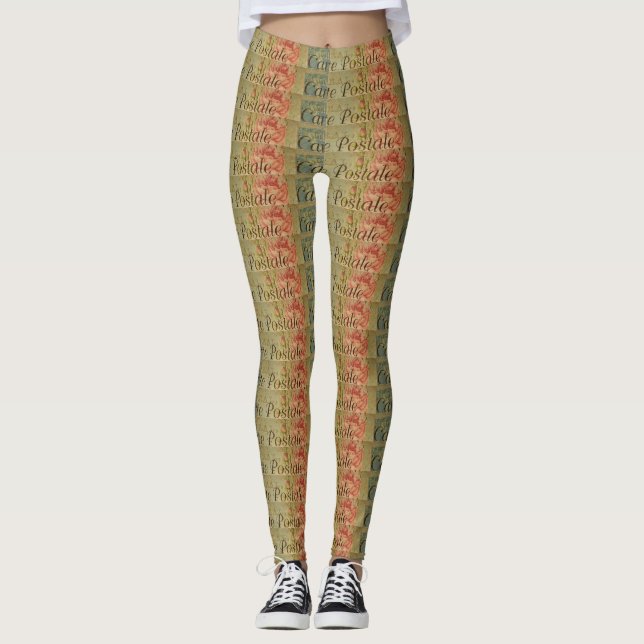 French Postcard Women's Leggings (Front)