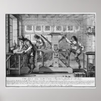 French printing press, 1642