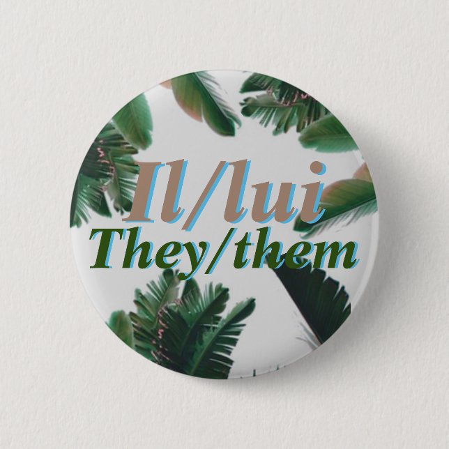 French Pronoun Button (Front)