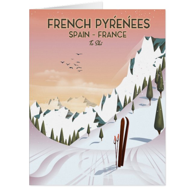 French Pyrénées Ski poster (Front)