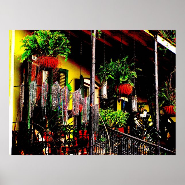 French Quarter Balcony Poster (Front)