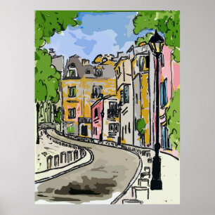 French Quarter Street Poster