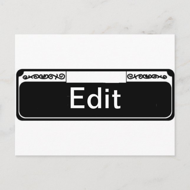 French Quarter Street sign Blanks Postcard (Front)