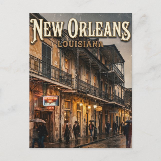 French Quarter USA Postcard (Front)