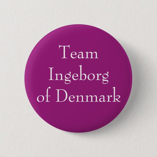 French Queen Ingeborg of Denmark 2 Inch Round Button (Front)