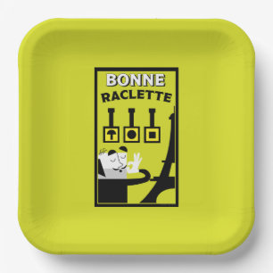 French Raclette Paper Plate