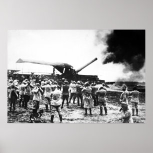 French Rail Artillery Poster
