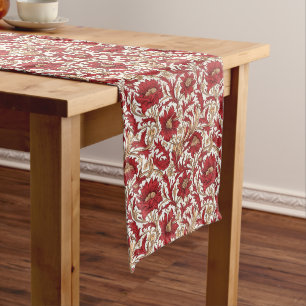 French Red Farmhouse Chic: Distressed Splendour Long Table Runner