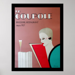 French Restaurant Art Deco poster french