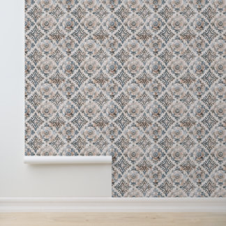 French Retro Floral Tile Wallpaper