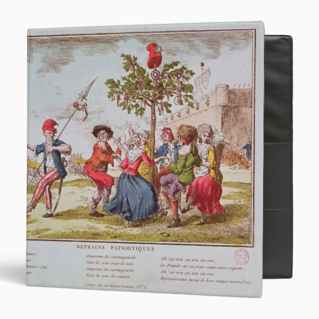 French revolutionaries dancing the carmagnole binder (Front/Inside)