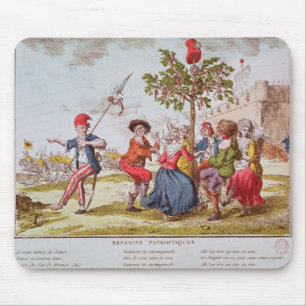 French revolutionaries dancing the carmagnole mouse pad