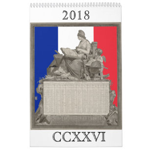 French Revolutionary Calendar for 2018