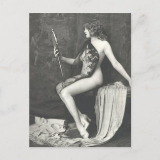 French Risqué Vintage  photo Postcard