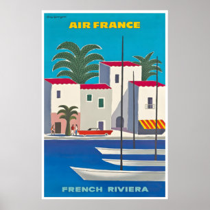 French Riviera Art France Travel Poster Guy