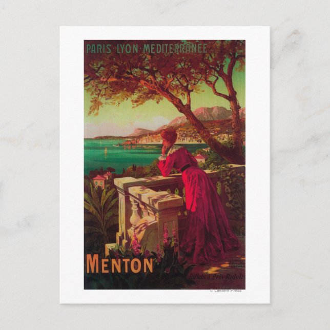 French Riviera Travel Poster # 2 Postcard (Front)
