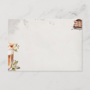 French Roast Basic Blank Recipe Card