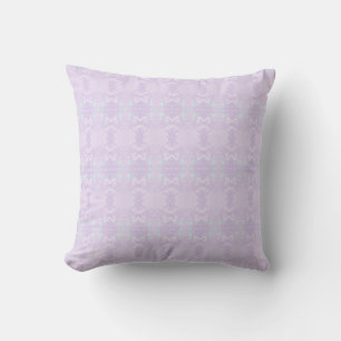 French Romance Lavender Damask Throw Pillow