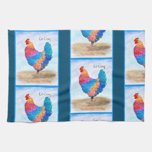 French Rooster Kitchen Towel