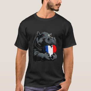 French Roots French Pride France Rhino Heart Frenc T-Shirt