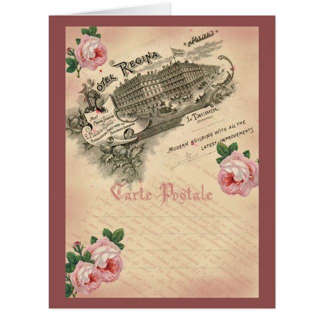 French Rose - Greeting Card (Front)