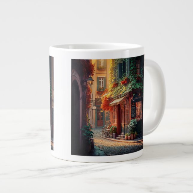 French Scene Jumbo Mug  (Front Right)