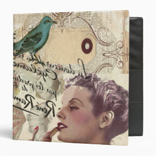 french scripts girly glamour paris fashionista binder