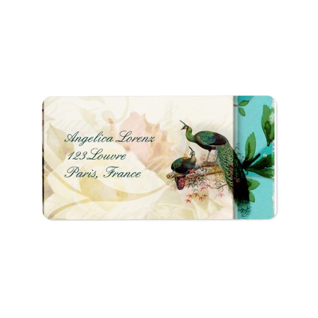 French Shabby chic Vintage Label (Front)