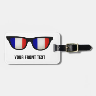 French Shades custom luggage tag