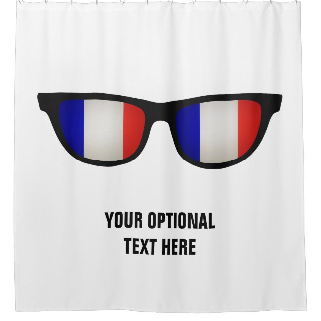 French Shades custom shower curtain (Front)