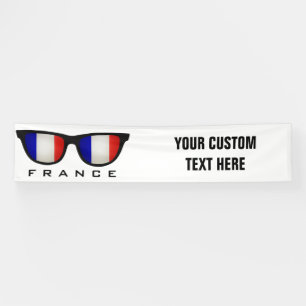 French Shades custom text & colour banner