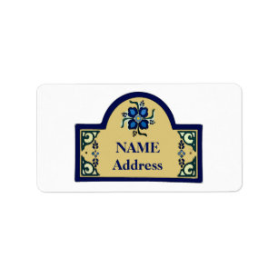French Sign, edit text, Address Label